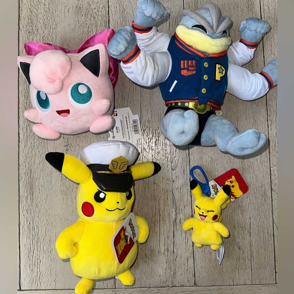 Pokemon Worlds 2025 4 Plush set